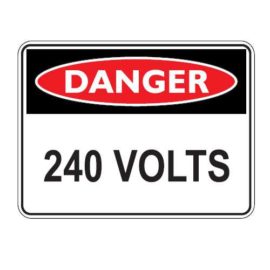 Danger 240 Volt Sign