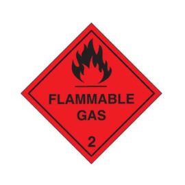 Flamable Gas Sign