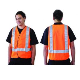 Fluoro Orange H Back Safety Vest