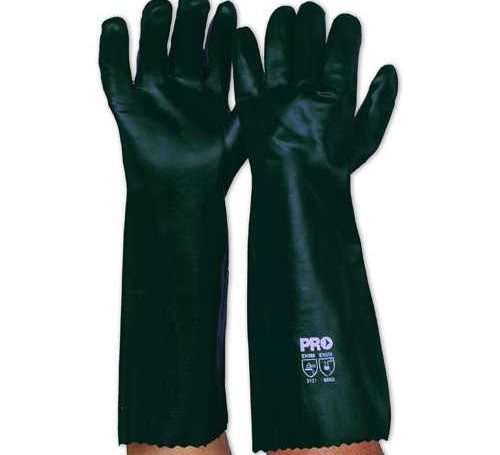 Green PVC Glove – Long
