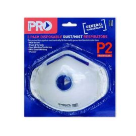 Respirator P2 With Valve 3 Pack
