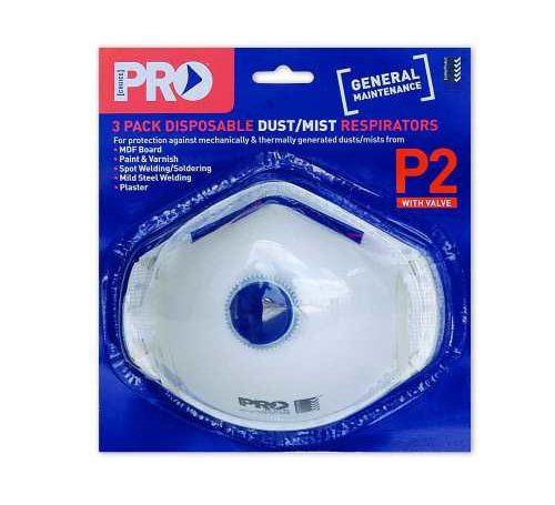 Respirator P2 with Valve (3 Pack)