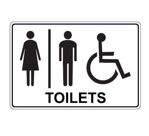 Toilets Sign